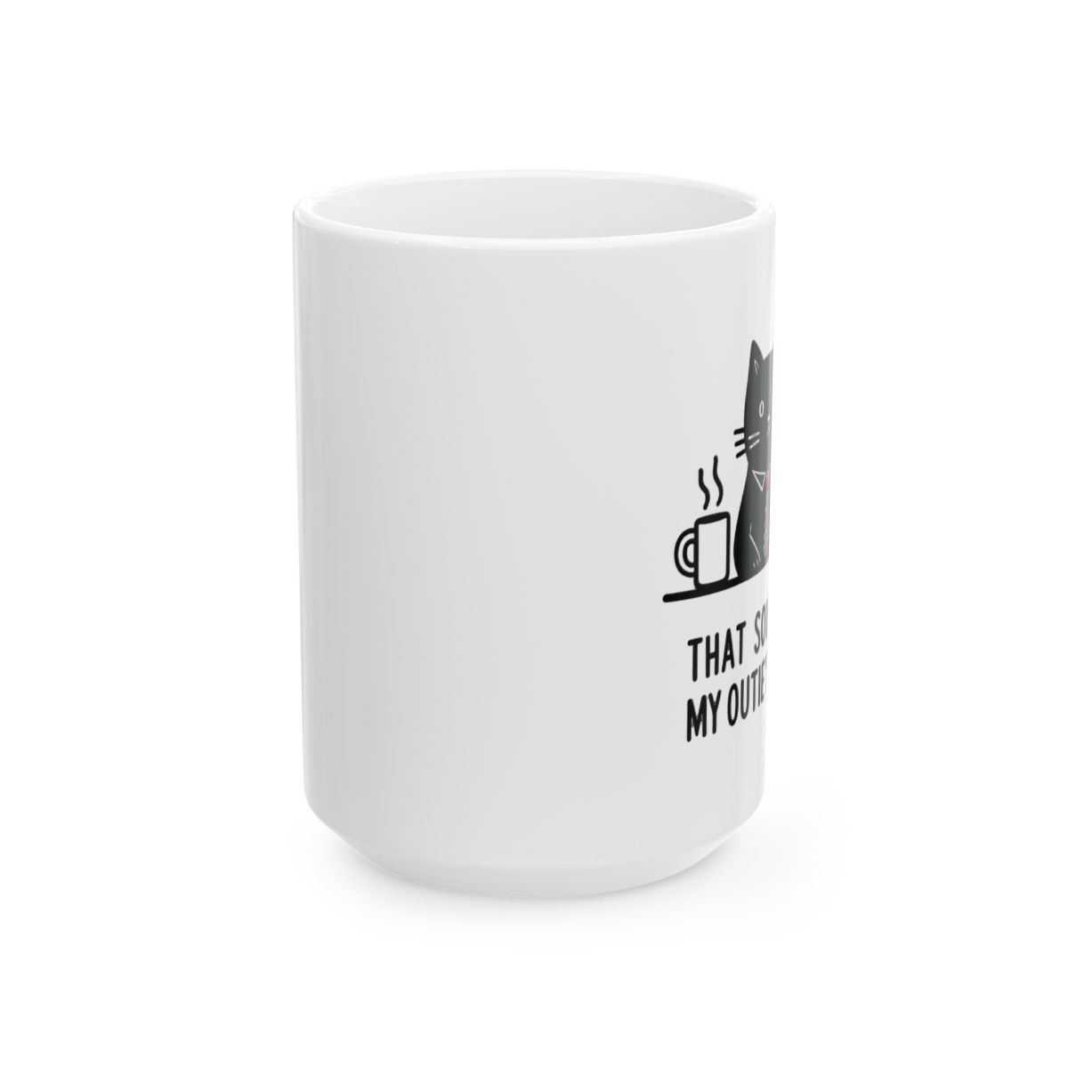 Infinite Recursive Mugs Illustration Ceramic Mug - Funny Meta Coffee Gift - alternate angle 2, merchandise