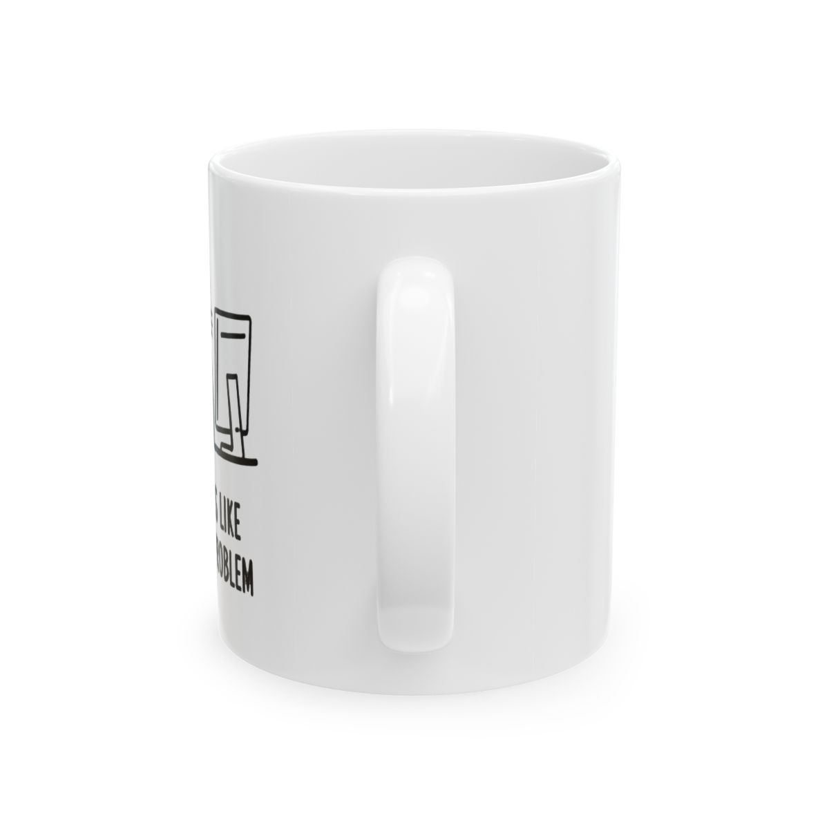 Infinite Recursive Mugs Illustration Ceramic Mug - Funny Meta Coffee Gift - alternate angle 3, merchandise