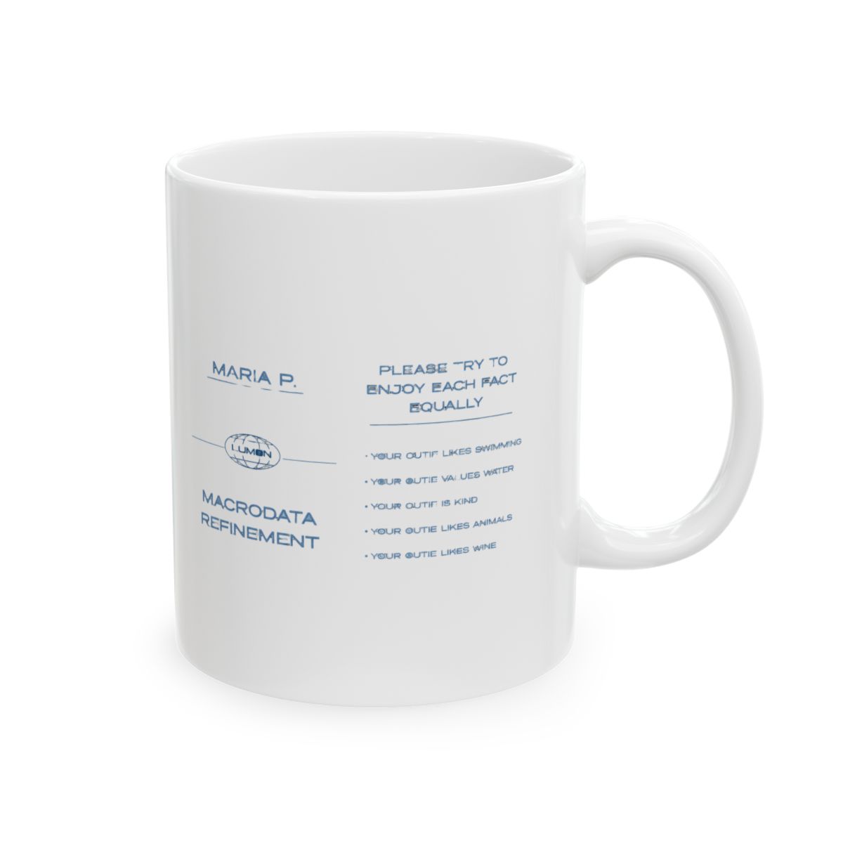 Meta Mugs Recursive Design Ceramic Mug | Funny Infinite Coffee Cup - Official mugs merchandise