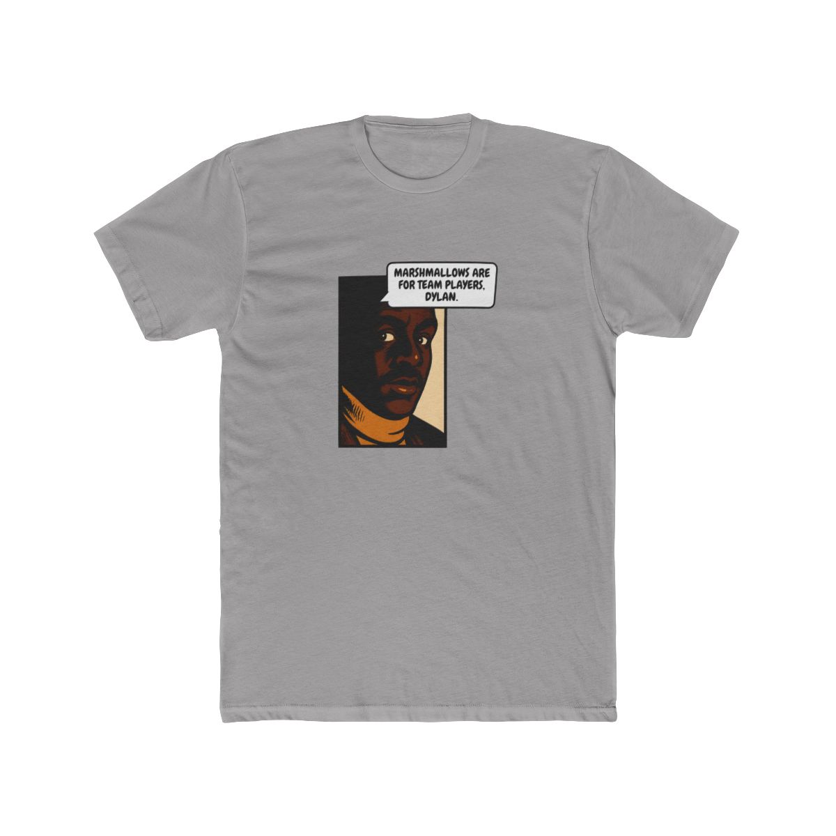 Marshmallows Are For Team Players Dylan Retro Comic T Shirt - Funny Quote Tee - Official t-shirts merchandise