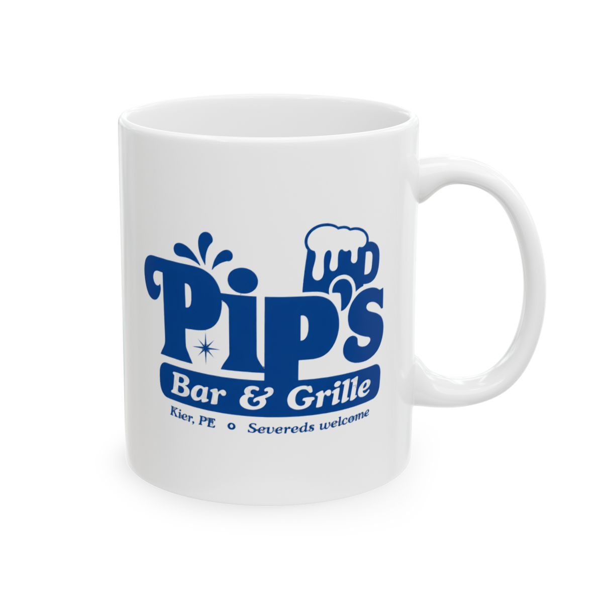 Severance Pip's Bar & Grill Pint Glass - Lumon Fan Collectible 16 oz Severeds Welcome Logo TV Helly Innie Outie Cup Mug Drinkware Logo Gift - Official mugs merchandise